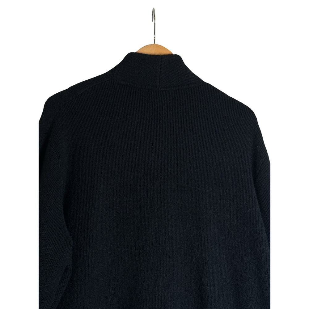 J.Crew Cocoon Sweater Blazer Cardigan Black Oversized Wool Blend XL - Picture 6 of 8